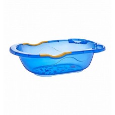 Çimizdirmə vannası Babyjem, göy/narıncı, 0-18 ay+