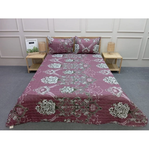 Покрывало с наволочками Evimmoda SHA-00006229, двуспальный, разноцветный, покрывало 220х240 см, 2 шт наволочки 50х70 см