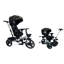 Uşaq üç təkərli velosiped Tricycle 6017, 1-5 yaş, plastik/EVA təkər, günəş örtüyü, qatlanan - Tricycle 6017 RB_210967_