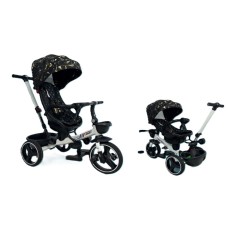 Uşaq üç təkərli velosiped Tricycle 6017, 1-5 yaş, plastik/EVA təkər, günəş örtüyü, qatlanan - Tricycle 6017 RB_210967_