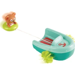 Hamam oyuncağı Hape Tubing Pull-Back Boat Hamam oyuncağı Hape Tubing Pull-Back Boat