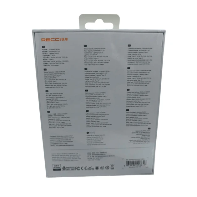 Внешний аккумулятор MagSafe RECCİ 10.000mAh 20W Fast Charger PowerBank BRA Внешний аккумулятор MagSafe RECCİ 10.000mAh 20W Fast Charger PowerBank BRA