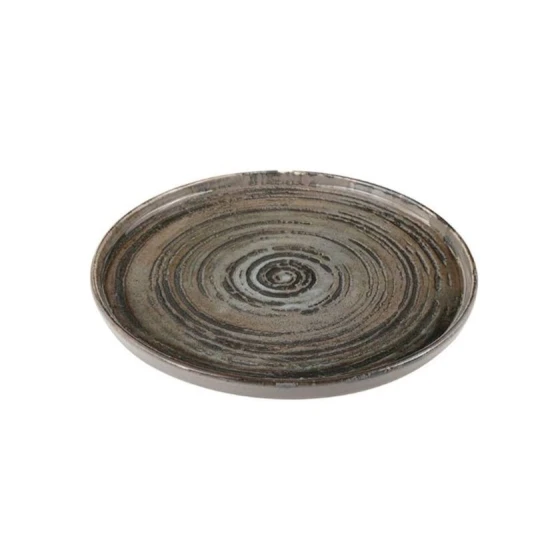 Тарелка Porland Stoneware Vintage, круглая, 22 см, коричневая Тарелка Porland Stoneware Vintage, круглая, 22 см, коричневая