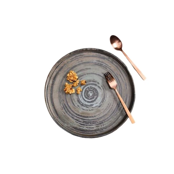 Тарелка Porland Stoneware Vintage, круглая, 22 см, коричневая Тарелка Porland Stoneware Vintage, круглая, 22 см, коричневая