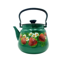 Чайник для кипячения воды Керченская эмаль, 3500 мл, эмалированная сталь, зеленый Чайник для кипячения воды Керченская эмаль, 3500 мл, эмалированная сталь, зеленый