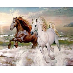 Алмазная мозаика Diamond Mosaic Скакуны, 40х50 см Алмазная мозаика Diamond Mosaic Скакуны, 40х50 см