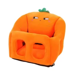 Детское кресло WS Carrot, плюш/хлопок, оранжевый, 40x40 см Детское кресло WS Carrot, плюш/хлопок, оранжевый, 40x40 см