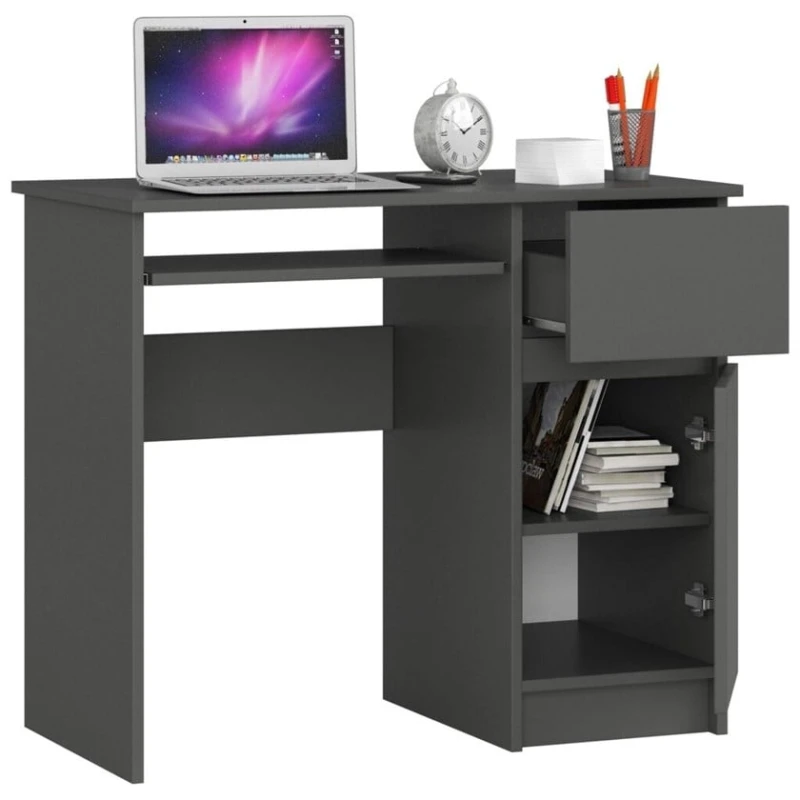 Компьютерный стол Art Mebel 93, серый, 77x90x50 см Компьютерный стол Art Mebel 93, серый, 77x90x50 см