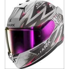 Motosikl dəbilqəsi Shark Skwal Blast R Mat Grey-Purple M (HE0921ESVKM)