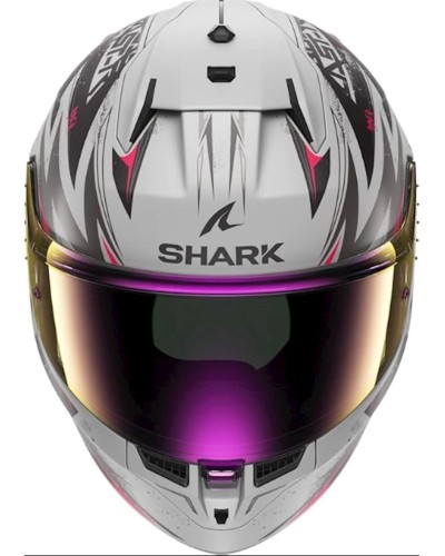 Motosikl dəbilqəsi Shark Skwal Blast R Mat Grey-Purple M (HE0921ESVKM)