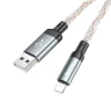 Кабель Hoco U112 Shine USB to Lightning Grey