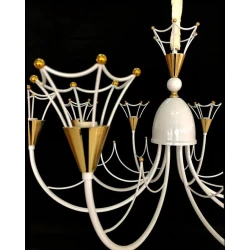 Люстра подвесная Şəms Aydınlatma 85034-8, 8xE14, белая/золотистая, металл - 88155-8 WT