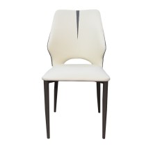 Stul Nurayza Concept, eko dəri/metal, krem, 45х46х80 sm