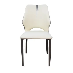 Stul Nurayza Concept, eko dəri/metal, krem, 45х46х80 sm Stul Nurayza Concept, eko dəri/metal, krem, 45х46х80 sm