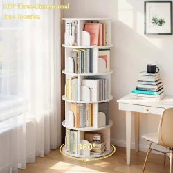 Книжная полка, вращающаяся на 360 градусов, Elegant Wood ZARR131