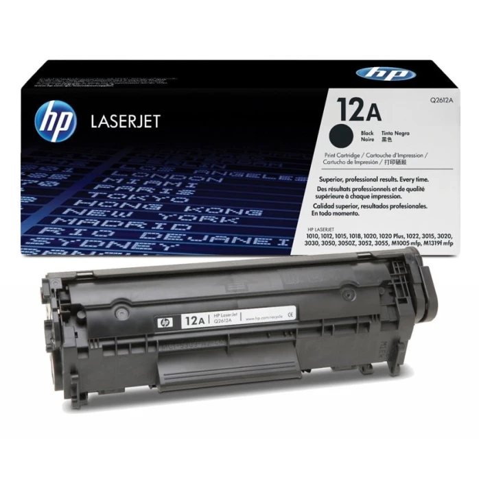 Тонер-картридж HP LaserJet 1020/3055/1022/3050/1022n/3020/1012/3015/1018/M1319f/3030/1022nw Black (Q2612A)