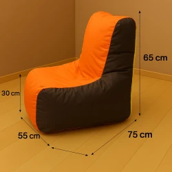 Пифик Pouffe Az Кресло L коричневый-оранжевый