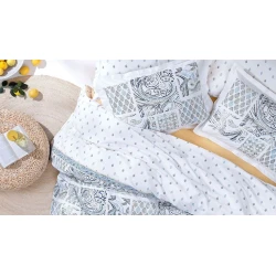 Комплект постельного белья Yataş Merida пододеяльник 160x220, простыня 180x240, наволочки 50x70, односпальный, разноцветный