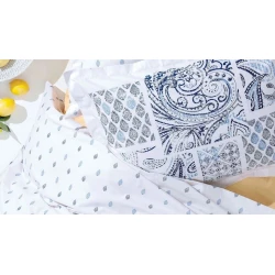 Комплект постельного белья Yataş Merida пододеяльник 160x220, простыня 180x240, наволочки 50x70, односпальный, разноцветный