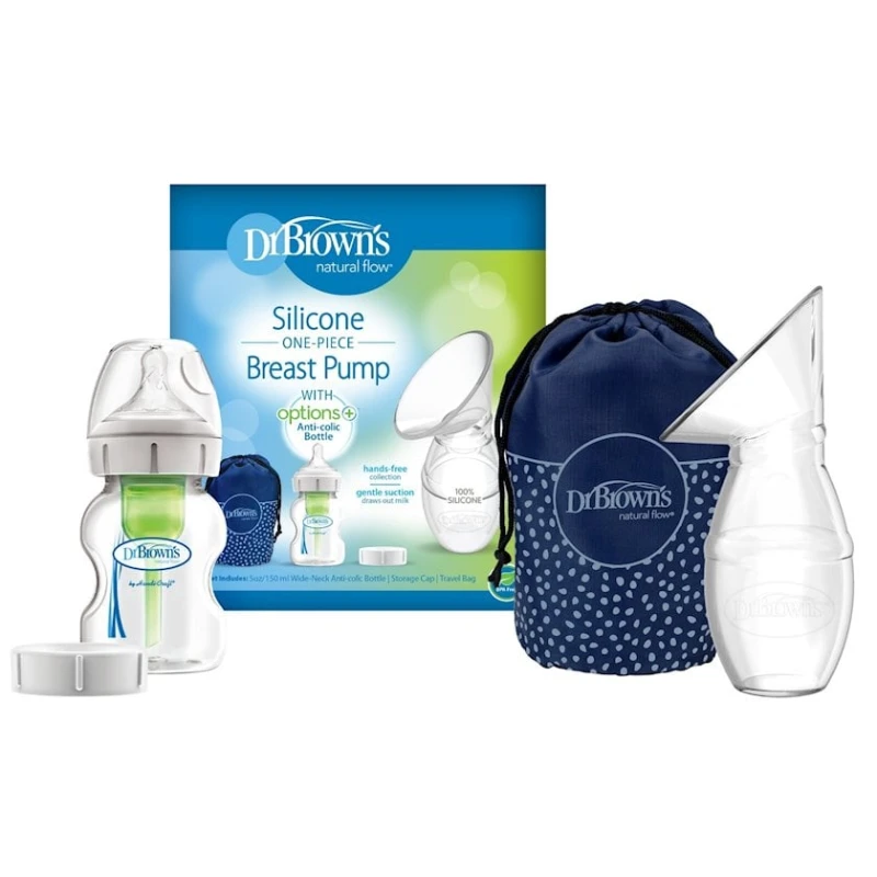Силиконовый молокоотсос Dr.Brown's Milkflow + бутылочка 150 мл Силиконовый молокоотсос Dr.Brown's Milkflow + бутылочка 150 мл