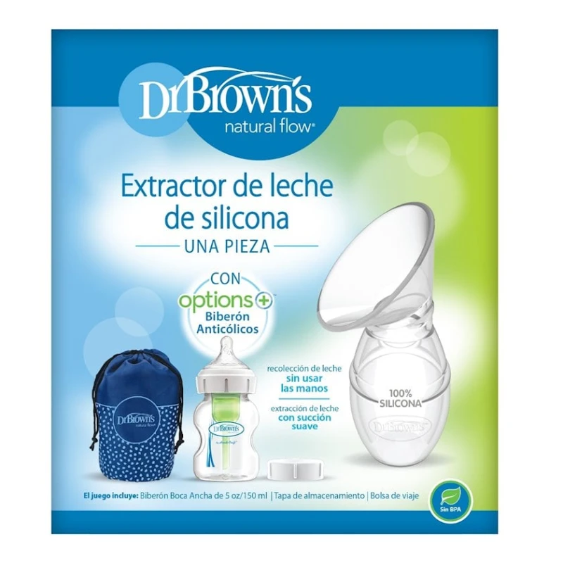 Силиконовый молокоотсос Dr.Brown's Milkflow + бутылочка 150 мл Силиконовый молокоотсос Dr.Brown's Milkflow + бутылочка 150 мл