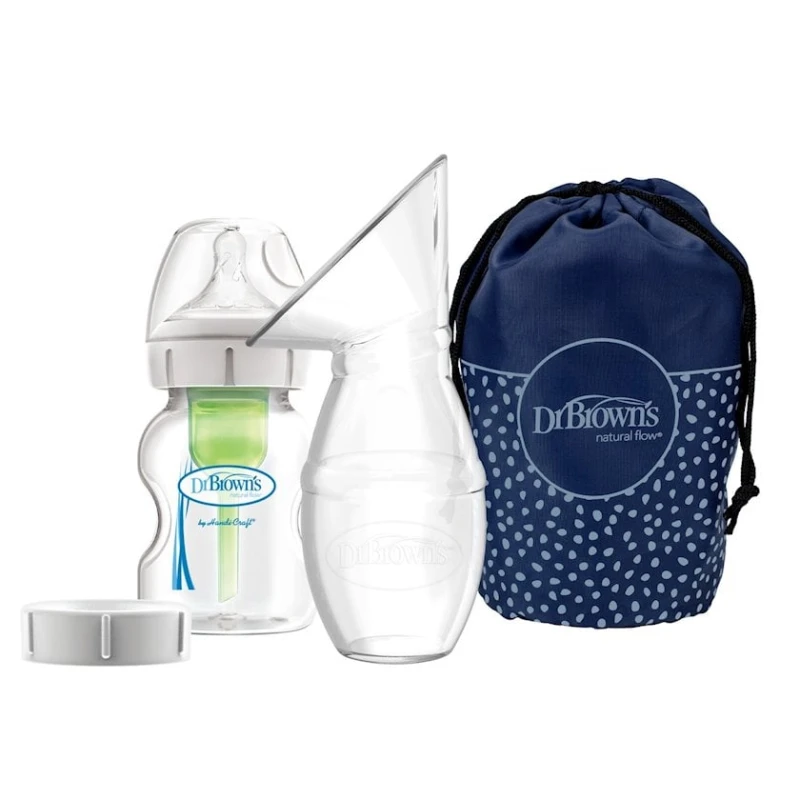 Силиконовый молокоотсос Dr.Brown's Milkflow + бутылочка 150 мл Силиконовый молокоотсос Dr.Brown's Milkflow + бутылочка 150 мл