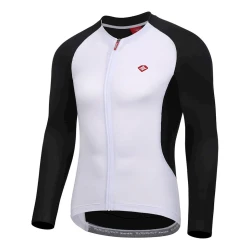 Велоджерси Santic M1C01126H, черная/белая, полиэстер/спандекс, размер L