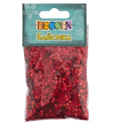 Dekorativ parıltı Невская палитра, 4 mm, 20 q, qırmızı parlaq