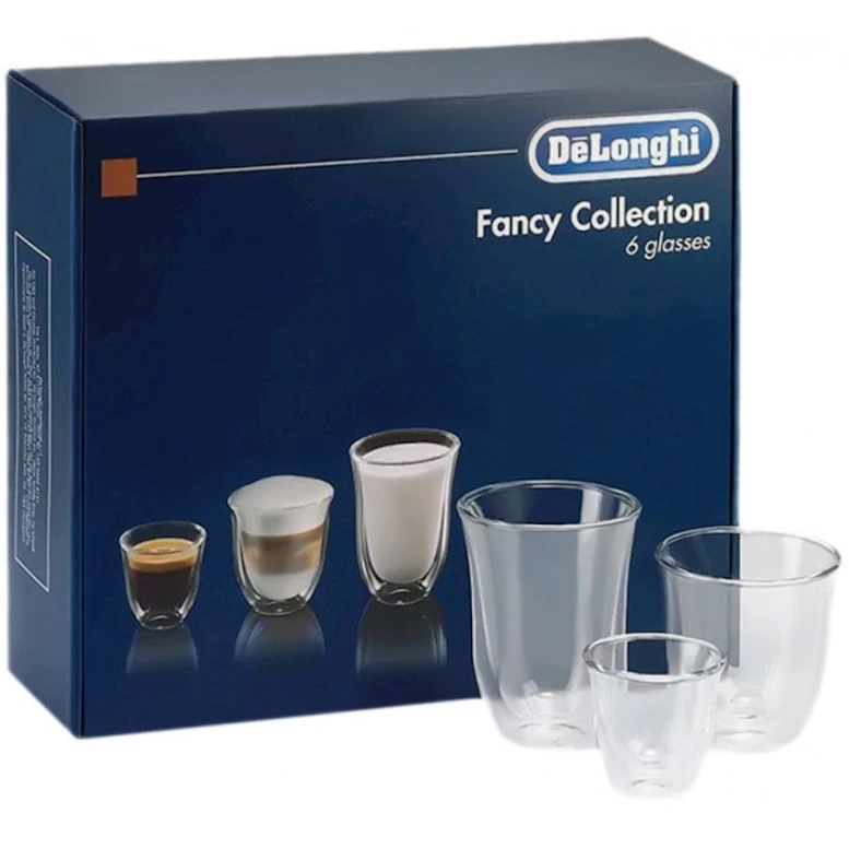 Набор стаканов для кофе DeLonghi Mix Glasses DLSC302, 6 шт