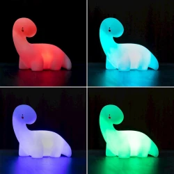 Çoxrəngli LED uşaq lampası InnovaGoods Lightosaurus V0103002 Dinozavr, 13x12x8 sm