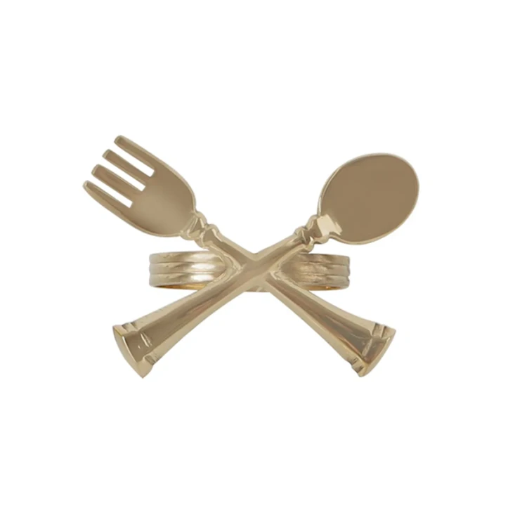 Кольцо для салфеток Porland Brass 04STY003893, золотистое, 4 см