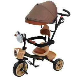 Детский трехколесный велосипед FZ ZKB308, коричневый, до 5 лет Детский трехколесный велосипед FZ ZKB308, коричневый, до 5 лет