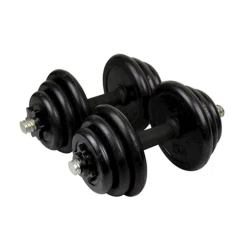 Гантели разборные 20 кг, 2 шт, черный Гантели разборные 20 кг, 2 шт, черный