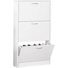 Ayaqqabı üçün tumba Art Mebel, LDSP, ağ, 30х60х110 sm