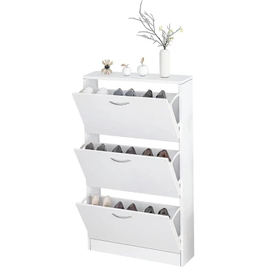 Тумба для обуви Art Mebel, ЛДСП, белая, 30х60х110 см Тумба для обуви Art Mebel, ЛДСП, белая, 30х60х110 см