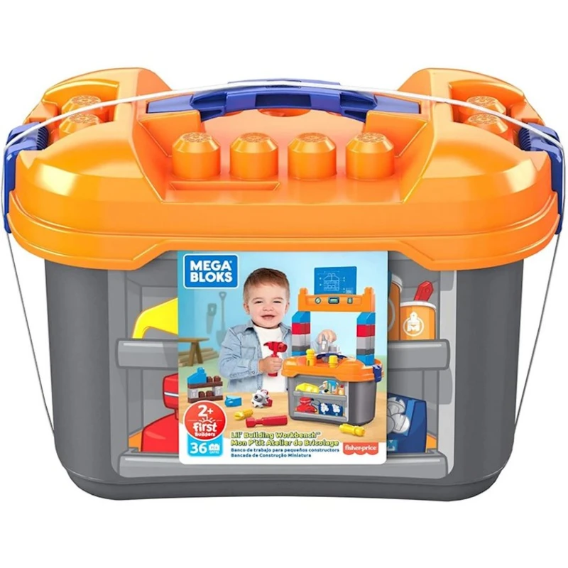Конструктор Mega Bloks First Builders Lil' Building Workbench GNT92, 2+ года, 36 элементов Конструктор Mega Bloks First Builders Lil' Building Workbench GNT92, 2+ года, 36 элементов
