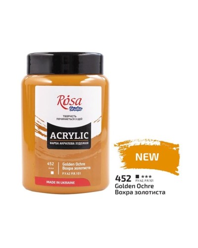 Akril boya Rosa Studio 452 Golden Ochre, 400 ml