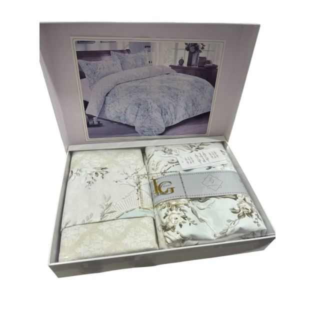 Комплект постельного белья Laura Grand hc_2110000003482, пододеяльник 150x220 см, простыня 180x220 см, наволочка 50x70 (2 шт), односпальный, разноцветный