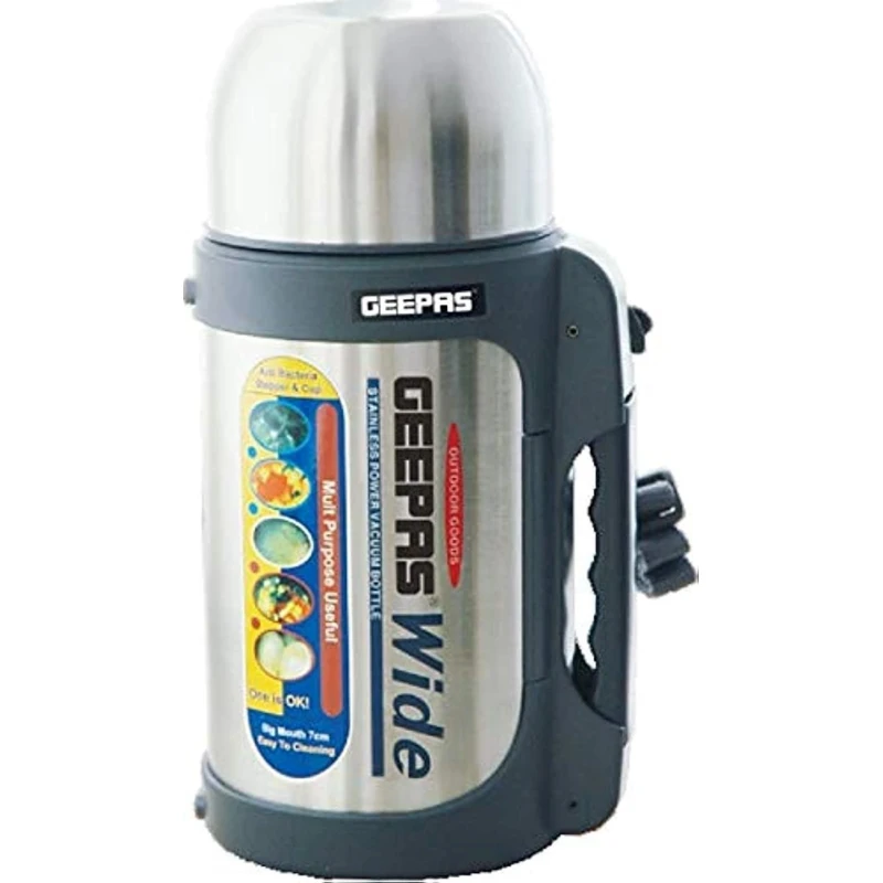 Термос Geepas GSVB4110N, нержавеющая сталь, серебристый Термос Geepas GSVB4110N, нержавеющая сталь, серебристый