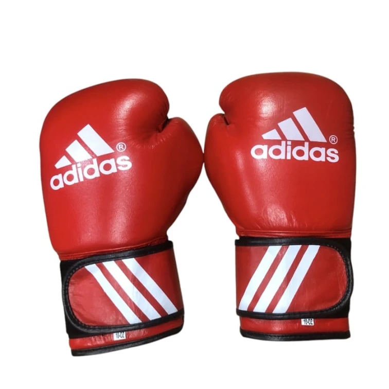 16 унций натуральные кожаные красные боксерские перчатки для бокса