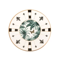 Десертный сервиз Porland Palms 04ALM005617, 19 предметов, 6 персон, фарфор, разноцветный