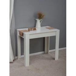 Стол обеденный Letta, ЛДСП, белый, 75.5х53х89 sm Стол обеденный Letta, ЛДСП, белый, 75.5х53х89 sm