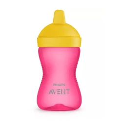 Поильник Philips AVENT 804/04, 18+ мес, 300 мл, желтый/розовый