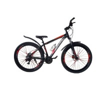 Dağ velosipedi VeloStrim 26 Qara/Qırmızı