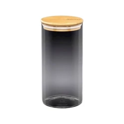 Банка для хранения Wilmax Thermo Glass WL-888508, 1600 мл, стекло/бамбук, прозрачный