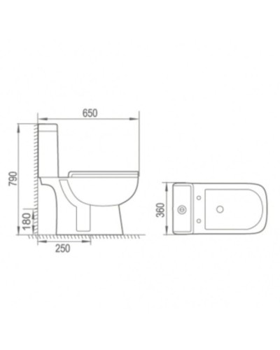 Unitaz Classo CT-C-1005