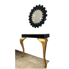 Komod Neon DR-90S, MDF, qızılı, 90x20x35 sm