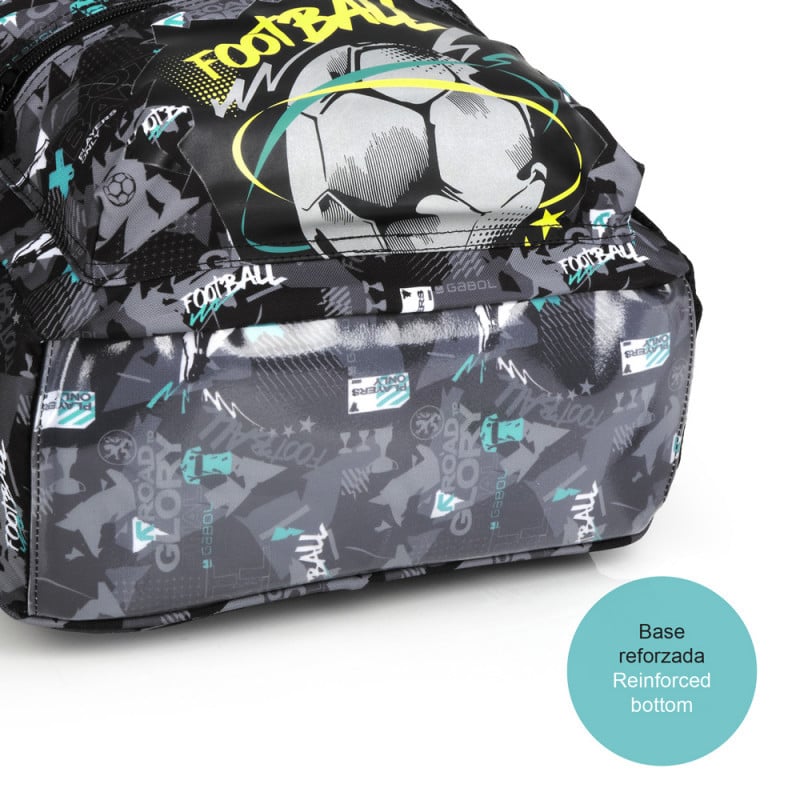 Məktəbli bel çantası Gabol Score 236572 001, qara Məktəbli bel çantası Gabol Score 236572 001, qara