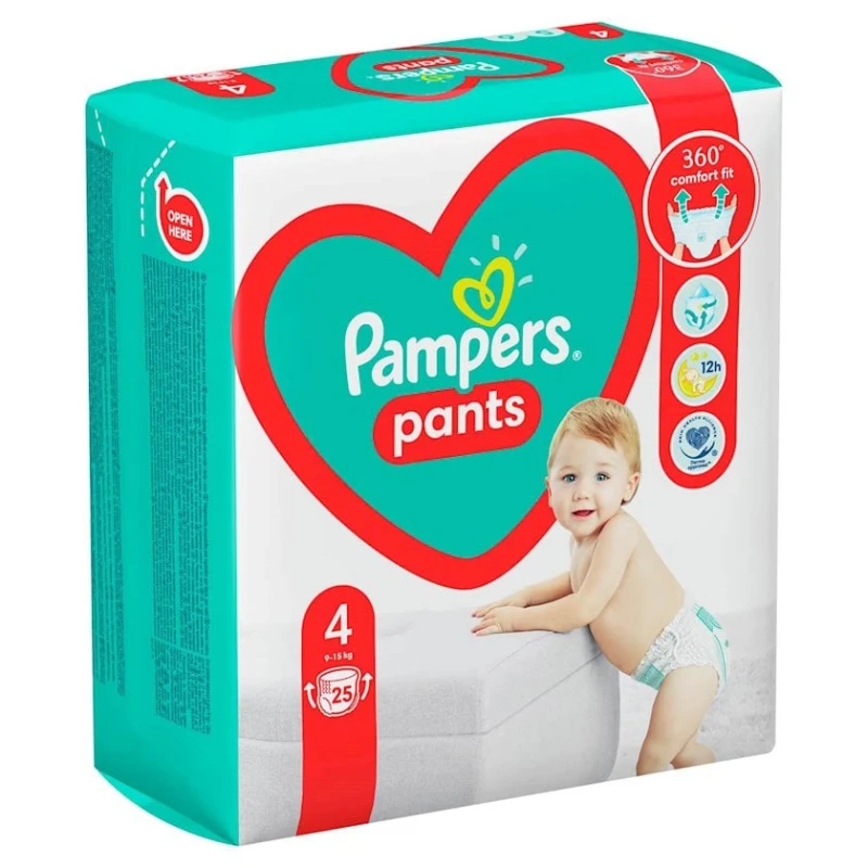 Uşaq bezi-tuman Pampers Pants Ölçü 4 (9-15 kq) 25 əd