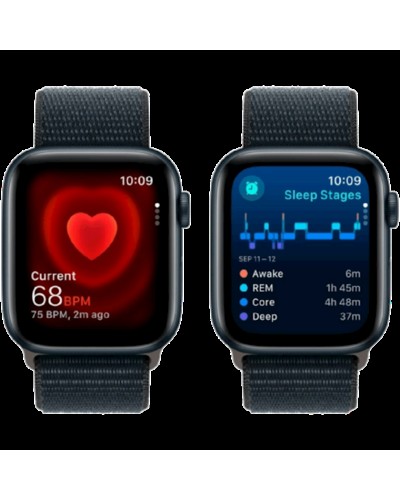 Ağıllı saat Apple Watch SE GPS Gen.2 (2023) 44mm Midnight with Midnight Sport Loop (MREA3QR/A)